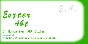 eszter abt business card